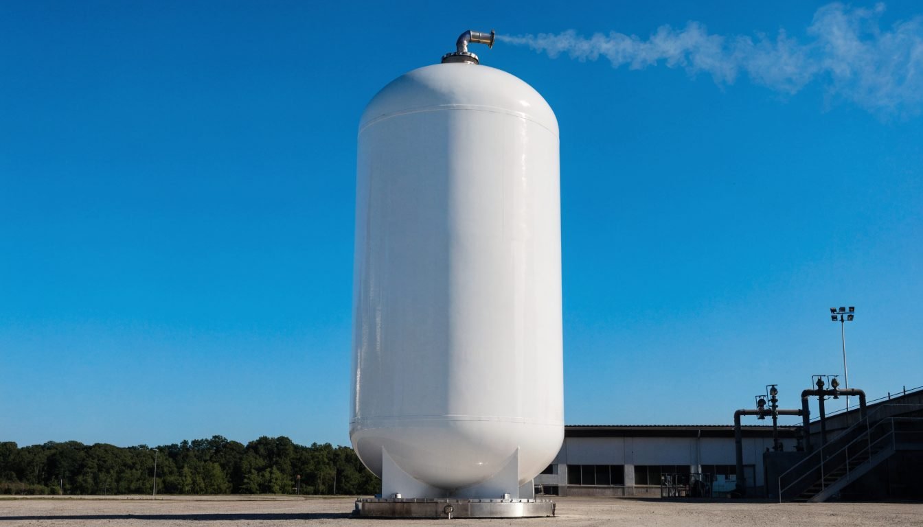 Tanque de almacenamiento criogénico con nitrógeno líquido y evaporación estática baja y estable
